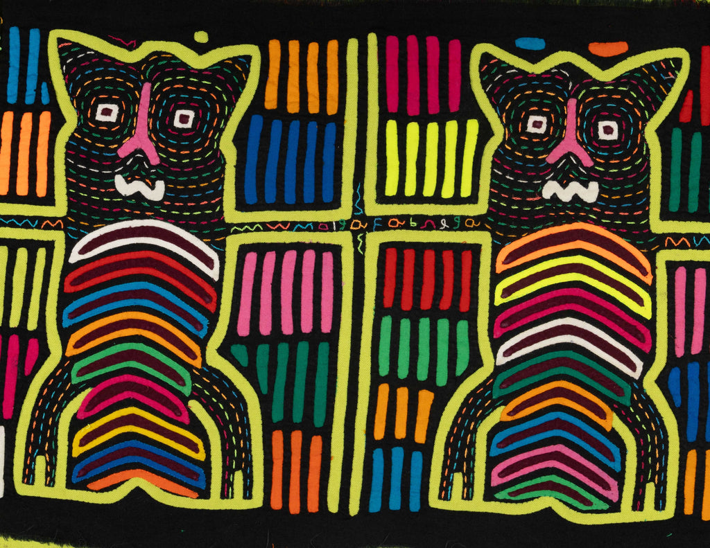 Rainbow And Chartreuse Kitty Cat Mola