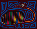 Maroon And Blue Long Neck Goose Mola