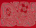 Red and White Flower Mola