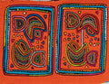 Orange And Blue Garden Variety Flowers Mola