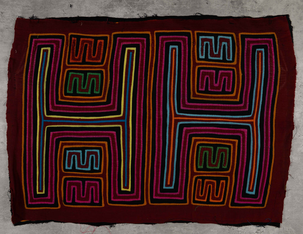 Burgundy Gold And Purple HH Goal Post Mola