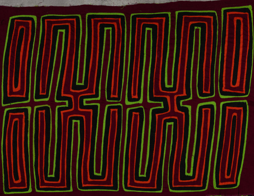 Orange Maroon And Green Tuning fork Mola