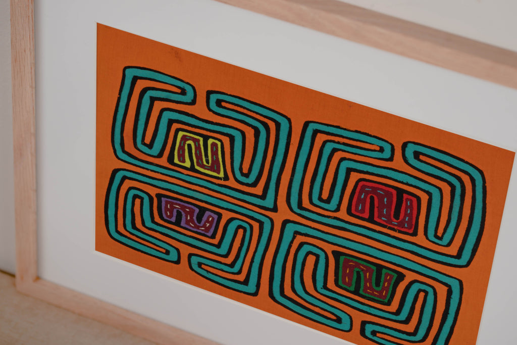 Orange And Turquoise Classic Design Mola