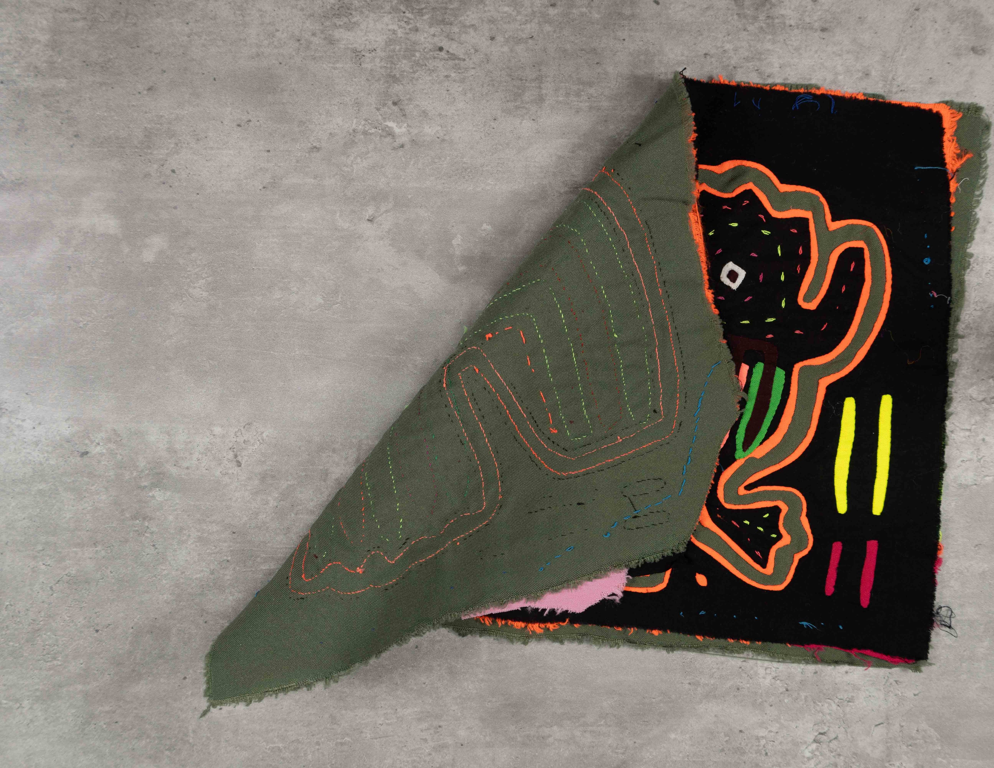 BARGAIN Black And Rainbow Colors Weird Critter Mola