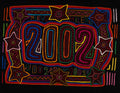 Red Blue And Orange 2002 New Year Mola