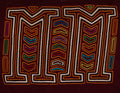 Maroon Orange And White Ladder To Heaven Mola