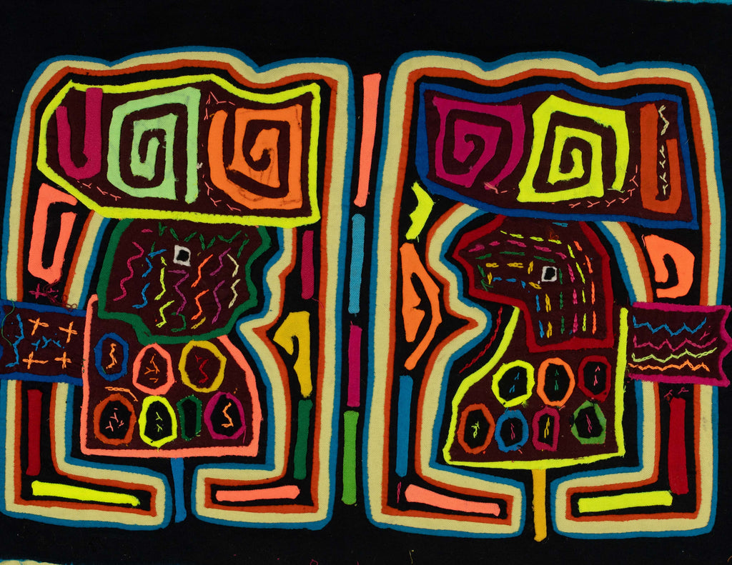 Rainbow Of Color Basket On Head Mola