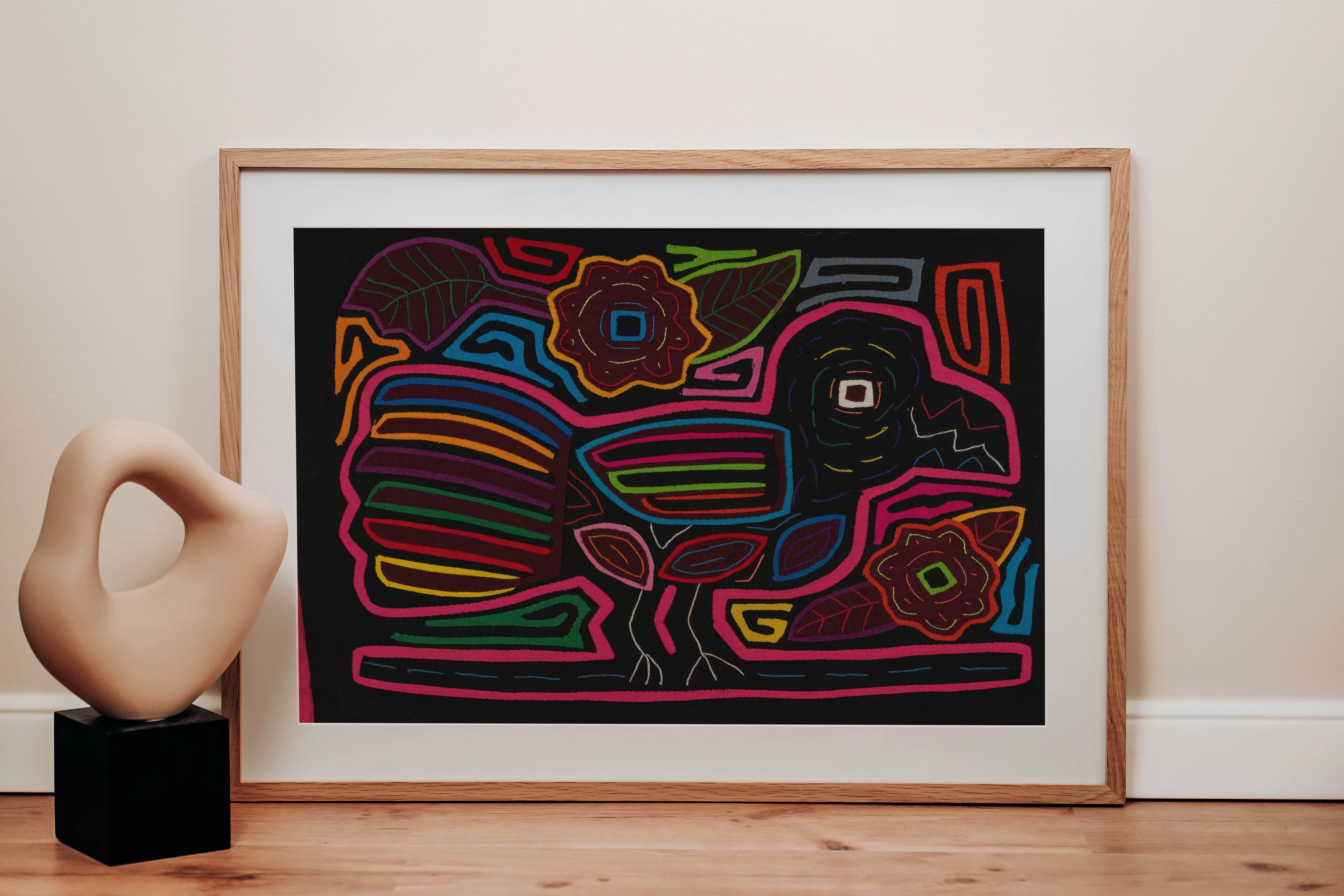 Black And Pink Songbird Mola