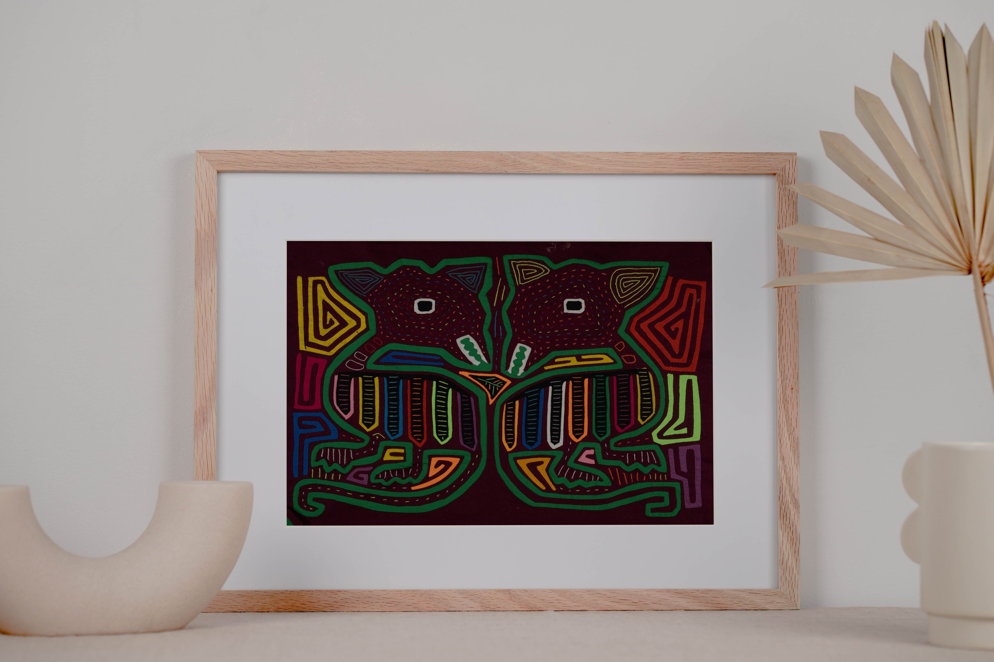 Burgundy And Green Loch Ness Monster Mola