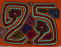 Orange And Aqua 25 Mola