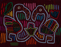 Burgundy And Blue Pelican Bird Mola
