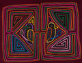 Burgundy Orange And Pink Birdcage Mola
