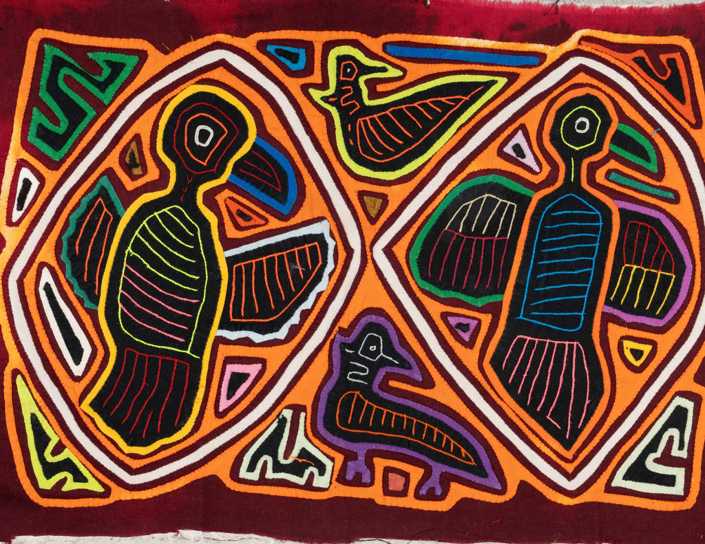 Maroon And Orange Bird Family Affair Mola