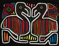 Black And Rainbow Colors Duck Talk Mola