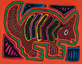 Orange And Green Rainforest Unicorn Critter Mola