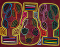 Burgundy And Green Autumn Leaves With Guitar Mola