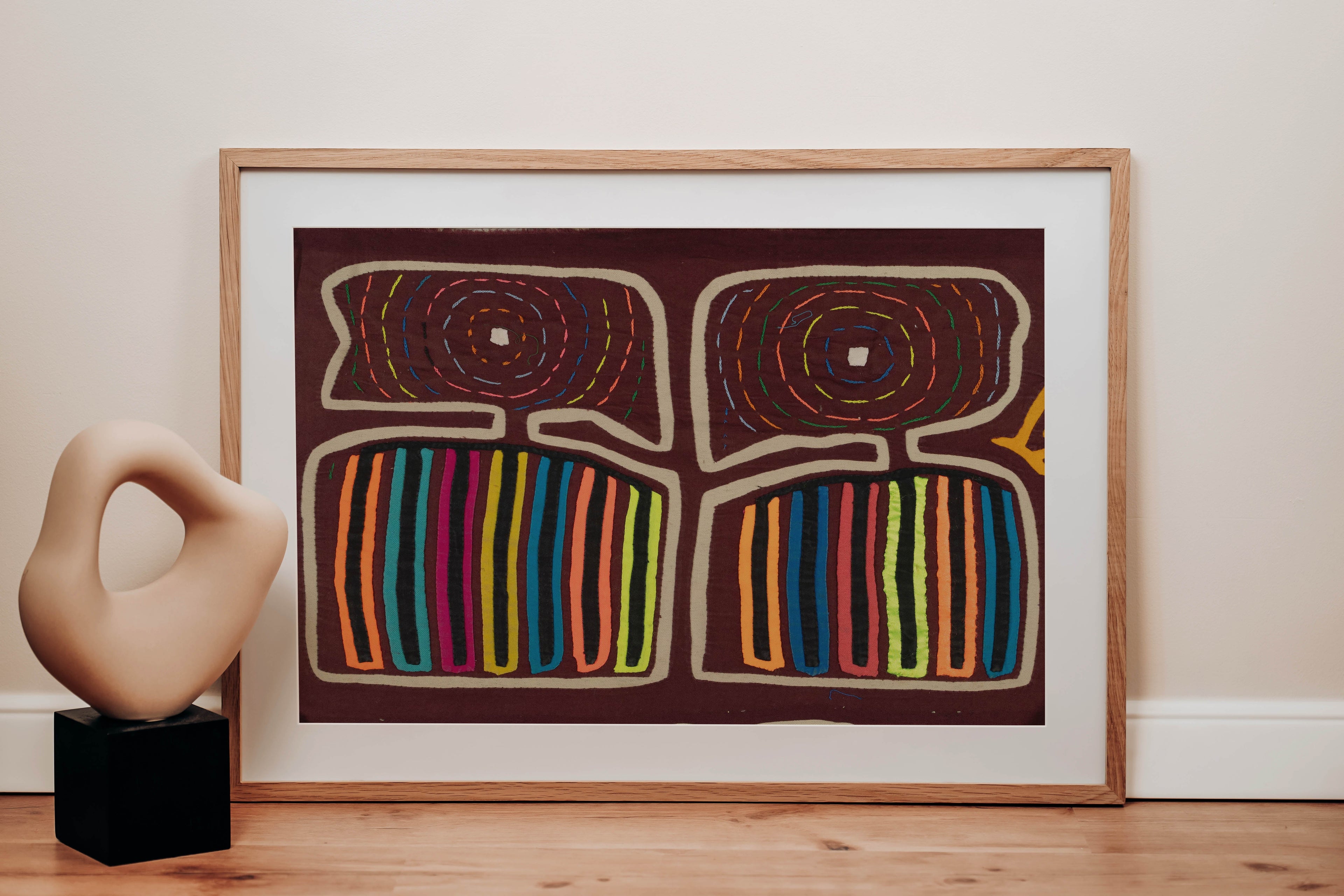 Burgundy And Rainbow Colors Egghead Mola