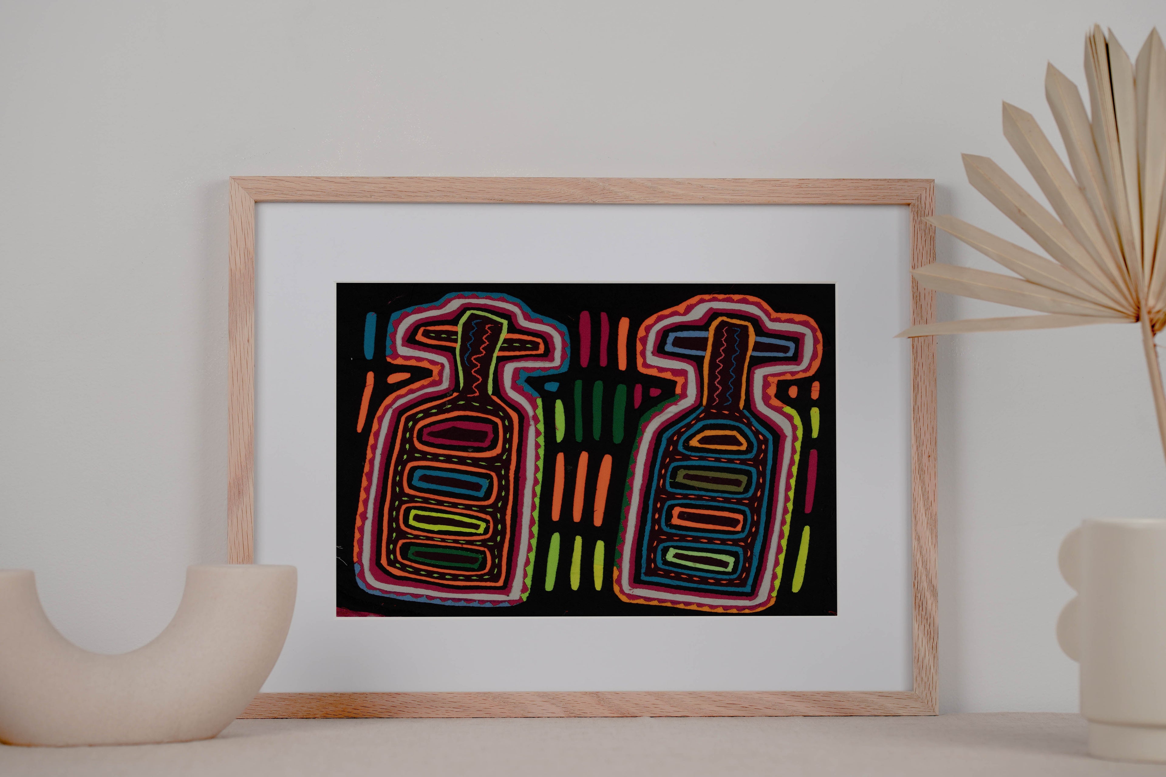 Orange Pink And White Pick Your Poison Bottle Mola