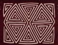 Burgundy And White Classic Design Mola