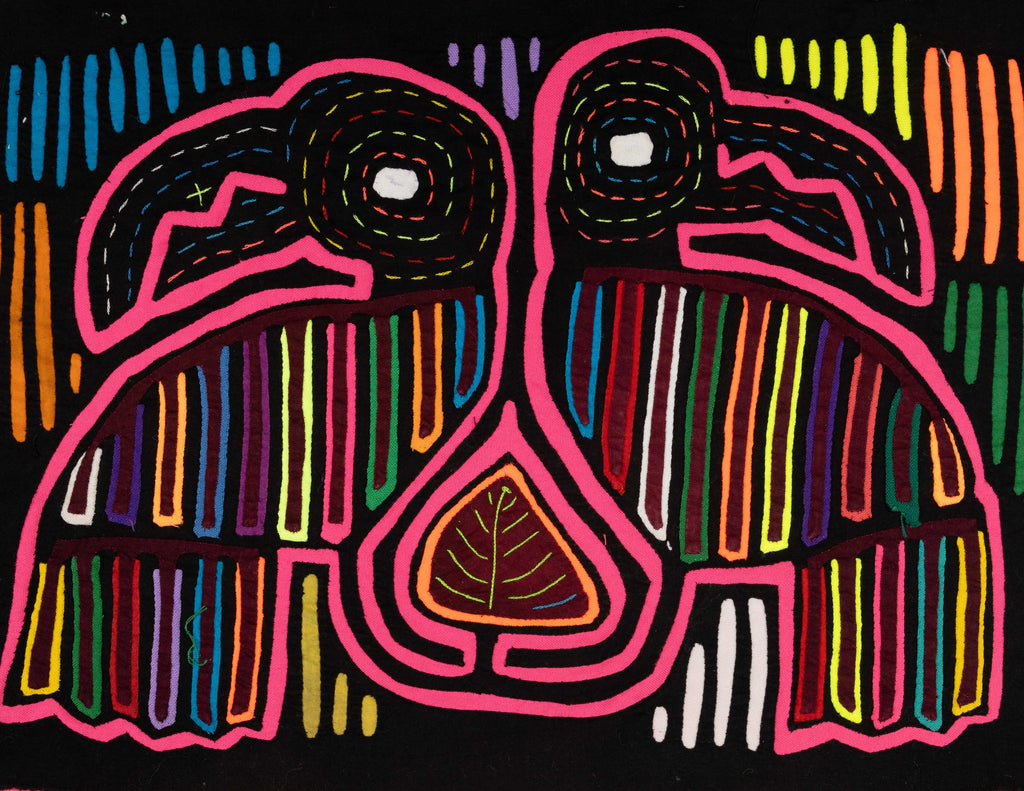 Black And Pink Toucan Optical Illusion Mola