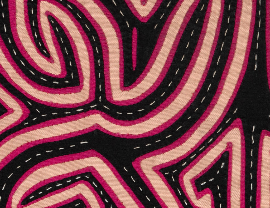 Black Red And White Classic Kuna Design Mola