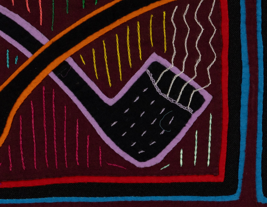 Maroon Orange And blue Smoke Pipe Mola