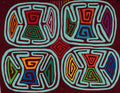 Maroon And Turquoise Great Balls Of Color Mola