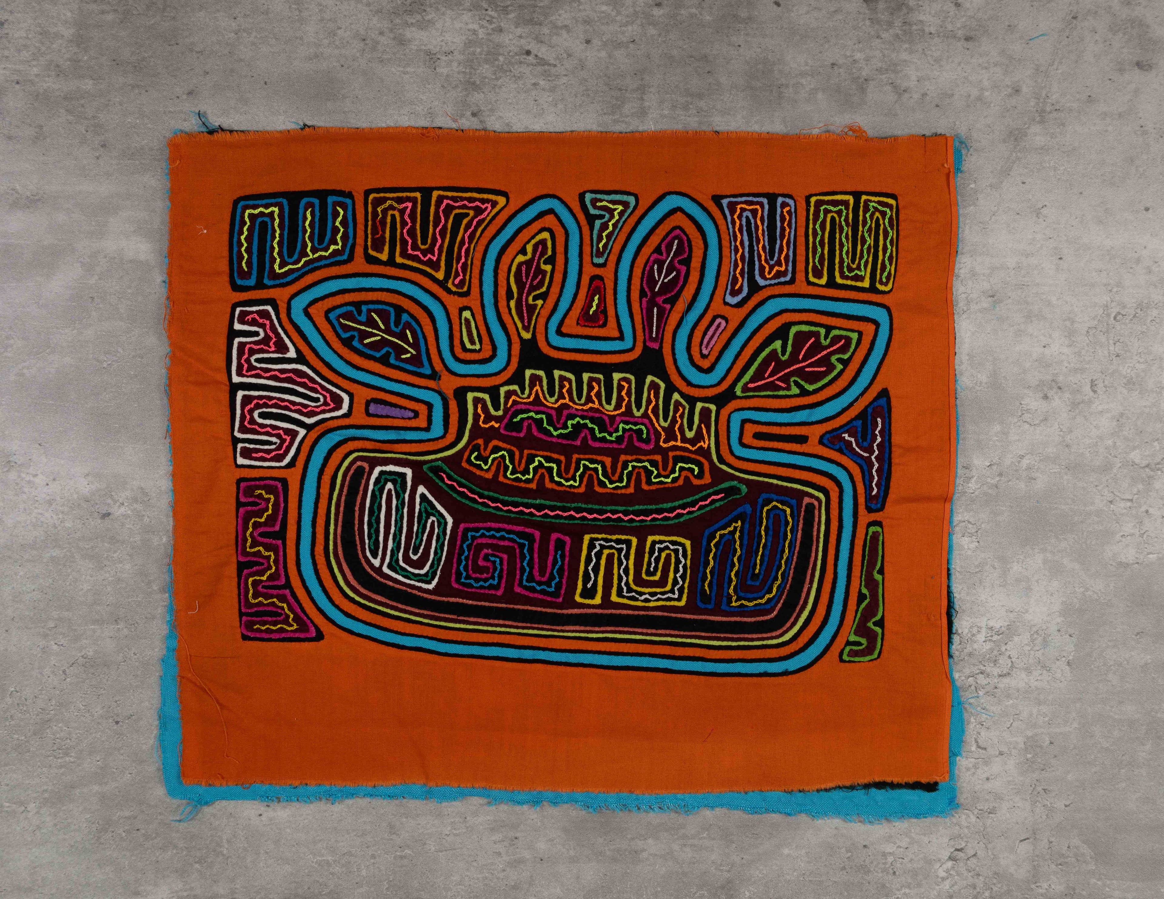 Orange And Aqua Birthday Cake Mola