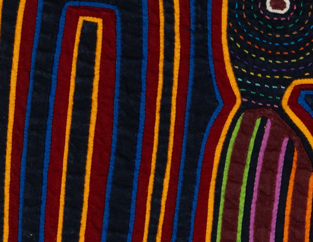 Red Gold And Blue Twin Brothers Through And Through Mola