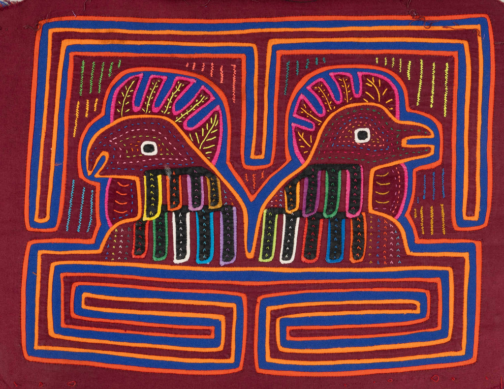 Blue Orange And Red Cockadoole Doo Rooster Chicken Mola