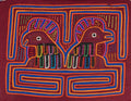 Blue Orange And Red Cockadoole Doo Rooster Chicken Mola