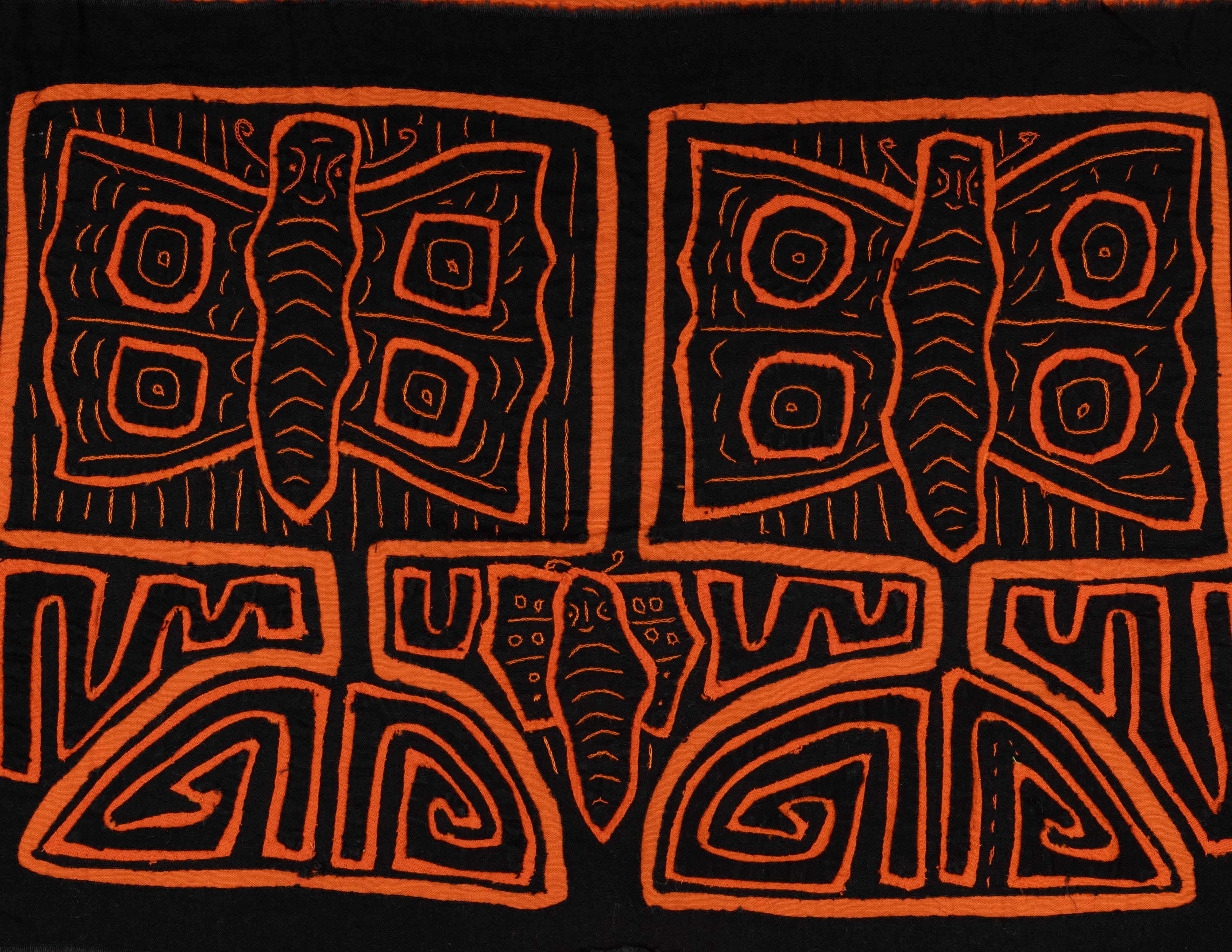 Black And Orange Butterfly Mola