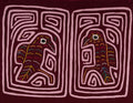 Burgundy And Pink Birdcage Mola