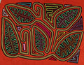 Orange And Turquoise Autumn Leaves Mola