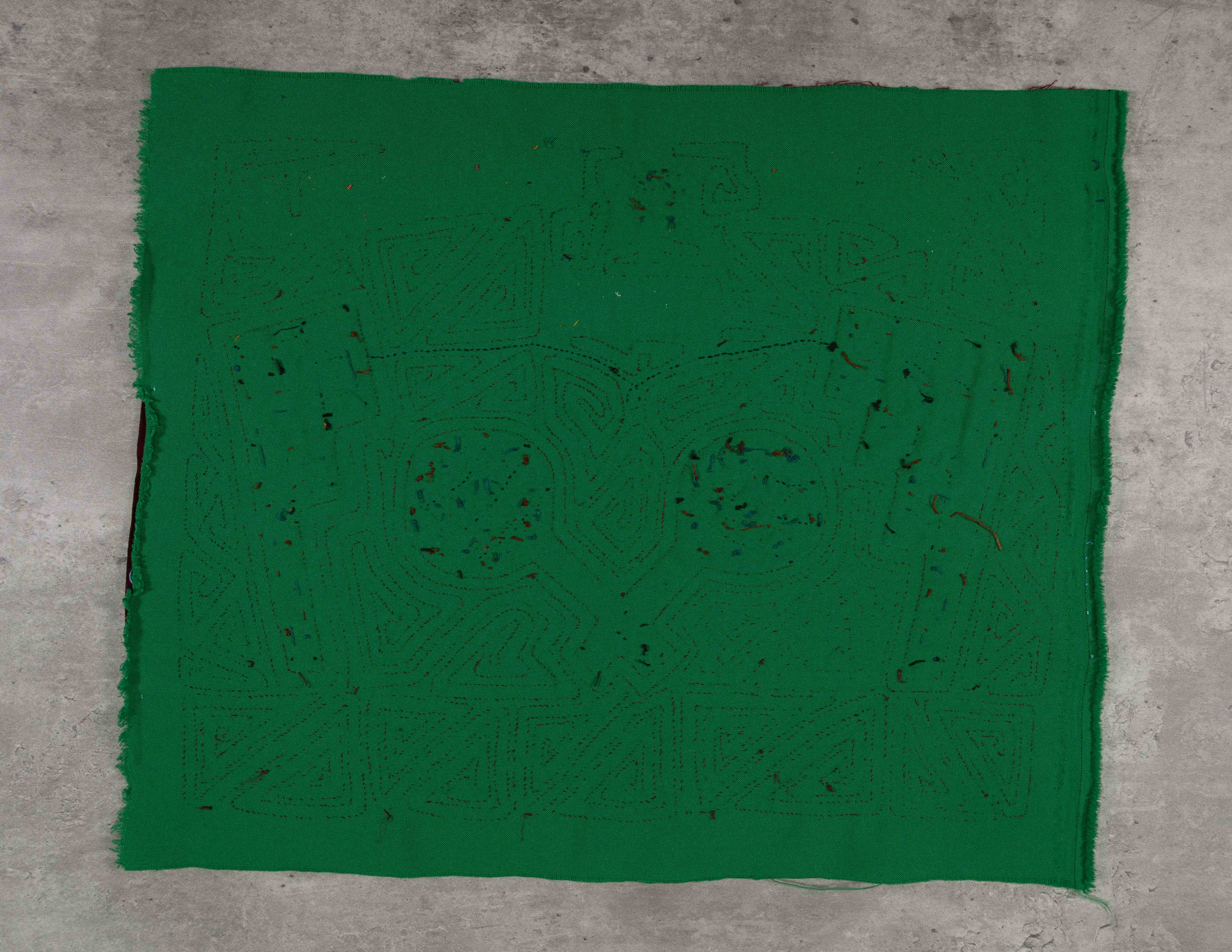 Maroon And Green 2005 Macaras And Flutes Mola