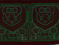 Maroon And Green Darling Child Face Mola