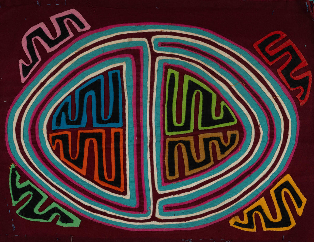 Turquoise And Burgundy Cell Division Mola