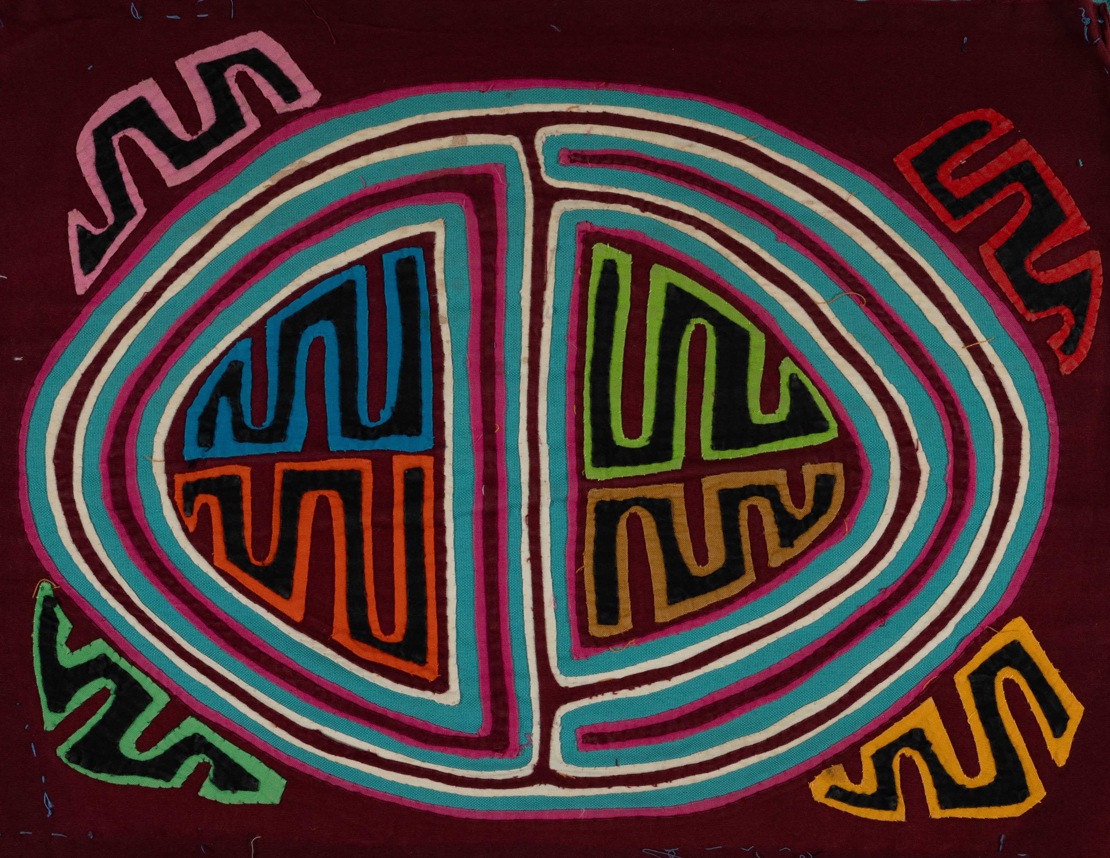 Turquoise And Burgundy Cell Division Mola
