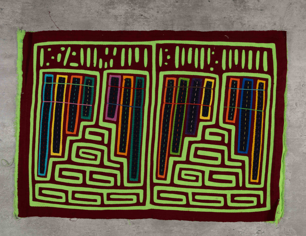 Burgundy And Green Musical Flute Mola