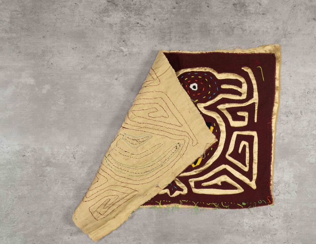 Burgundy And Gold Duck Walk Mola