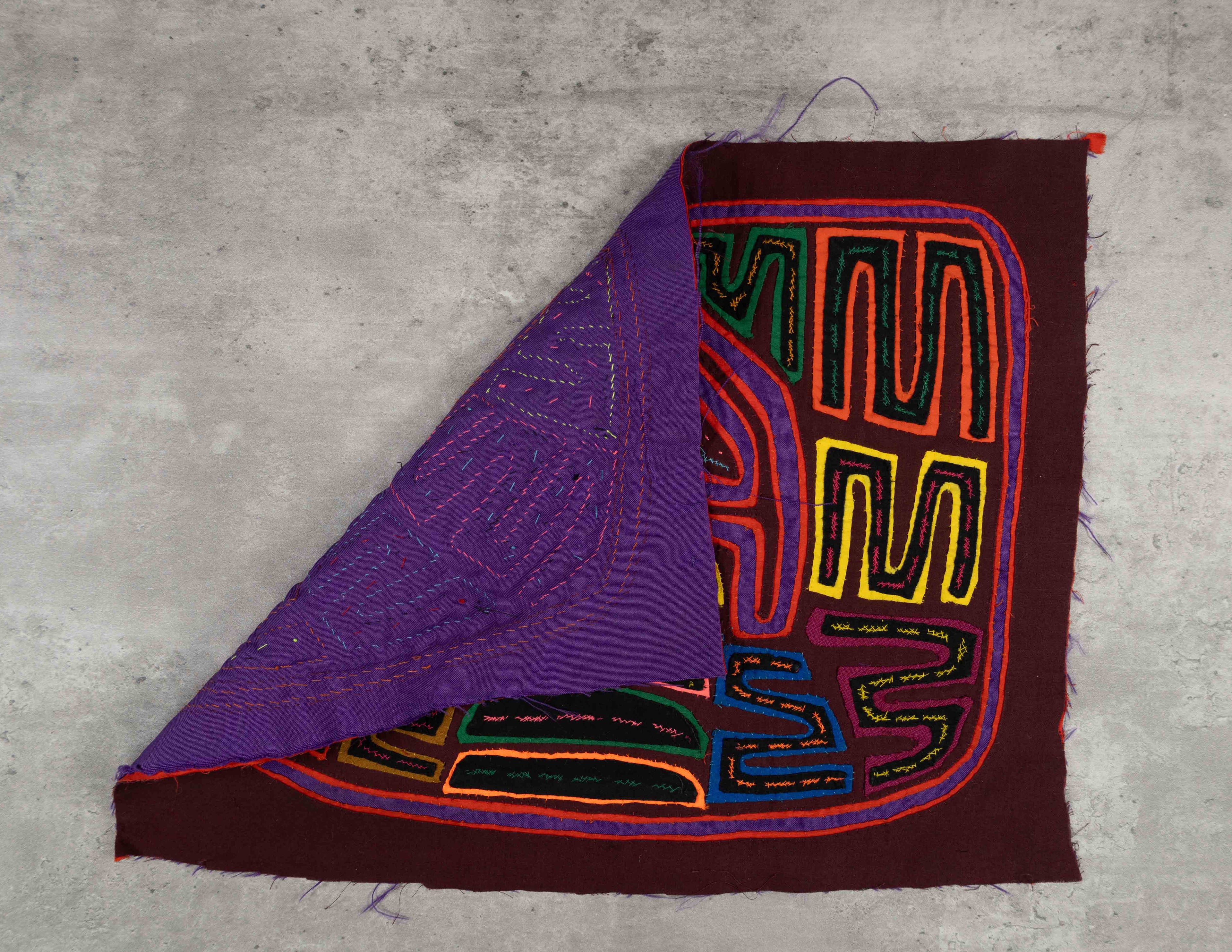 Maroon And Purple Birdcage Mola