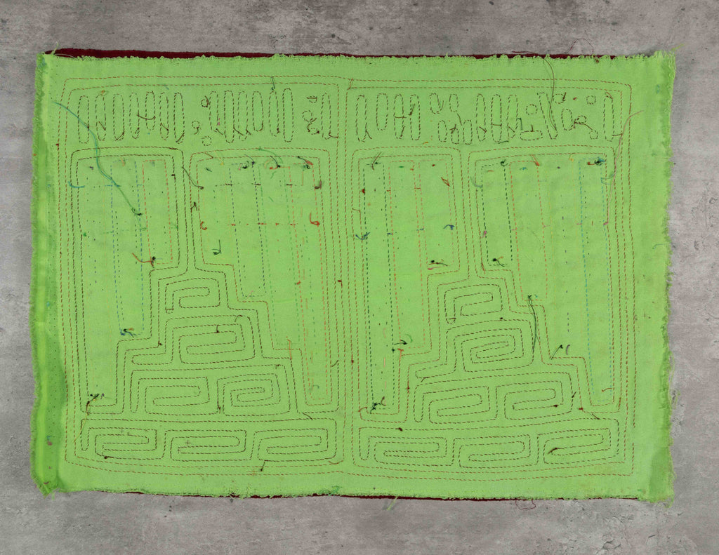 Burgundy And Green Musical Flute Mola
