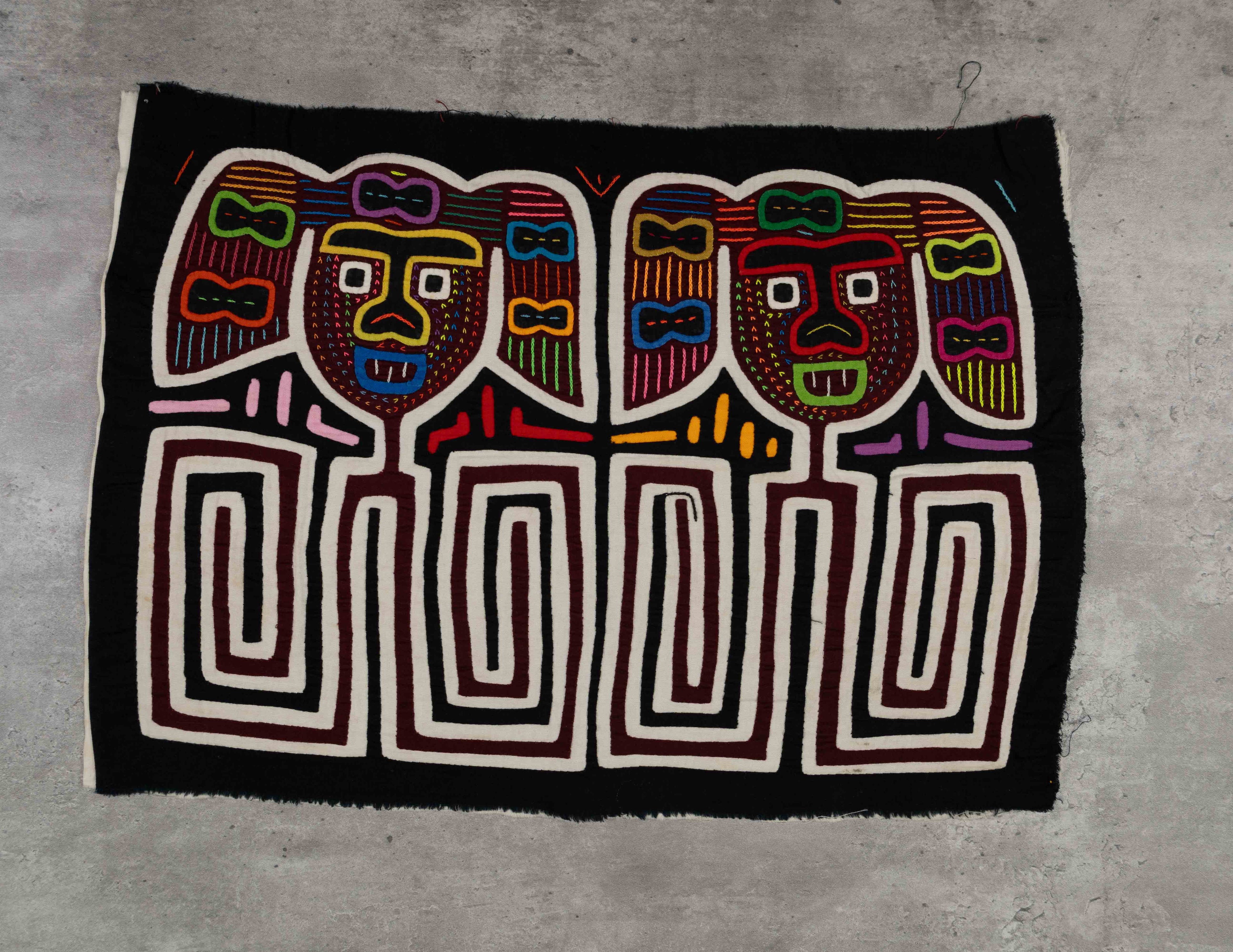 Black And Burgundy Twin Sister Mola