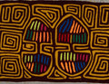 Burgundy And Gold Classic Design Mola