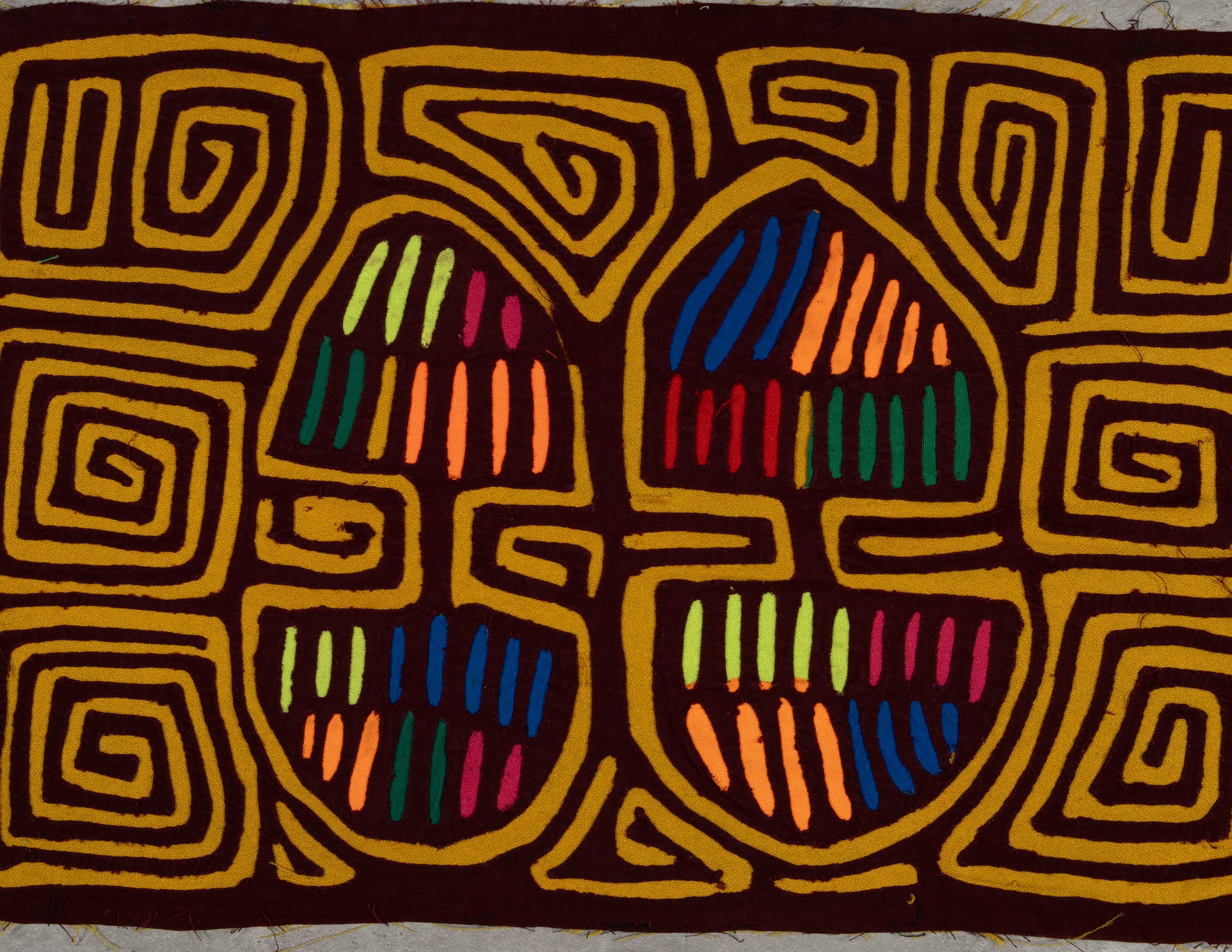 Burgundy And Gold Classic Design Mola