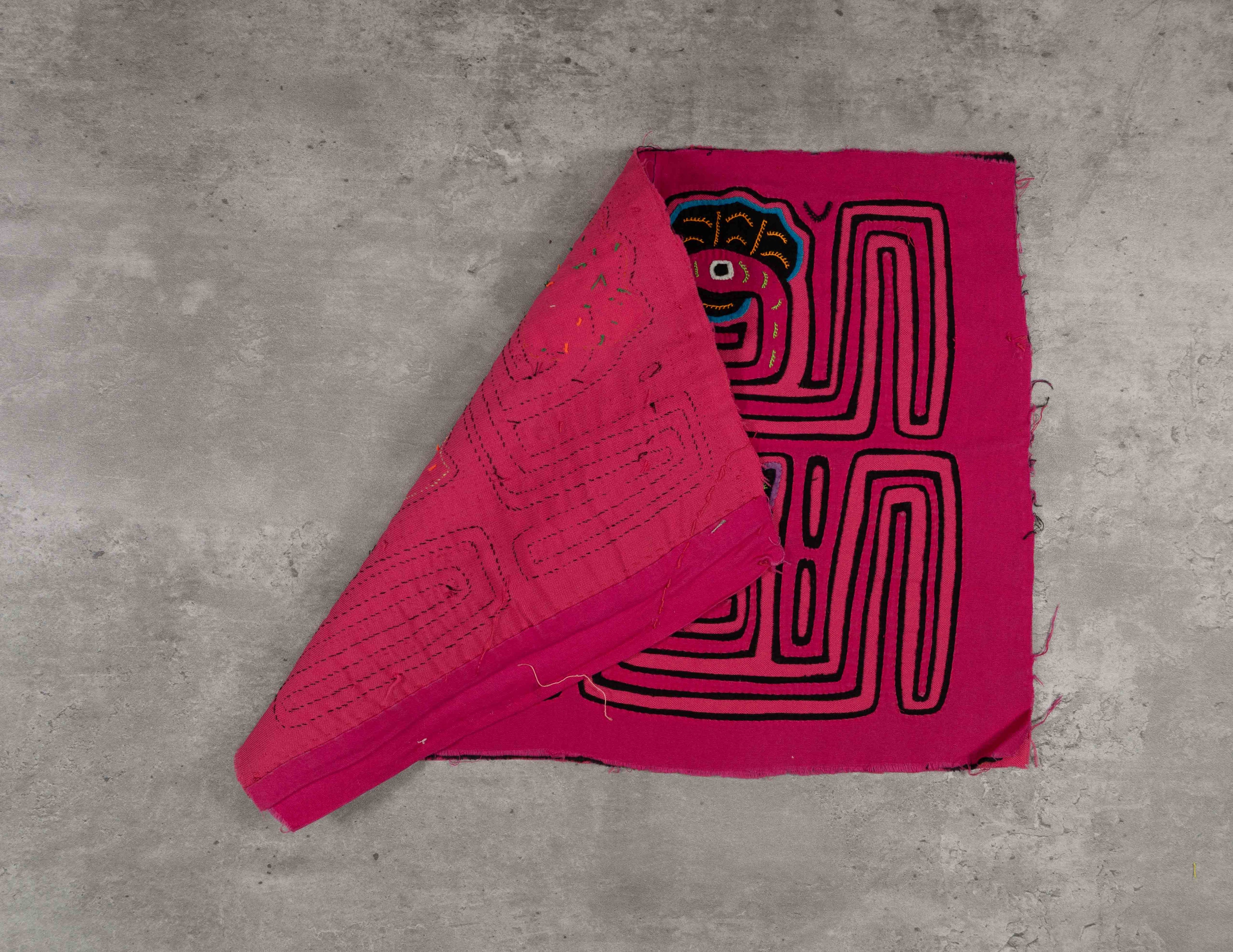 Pink Bird Head Mola