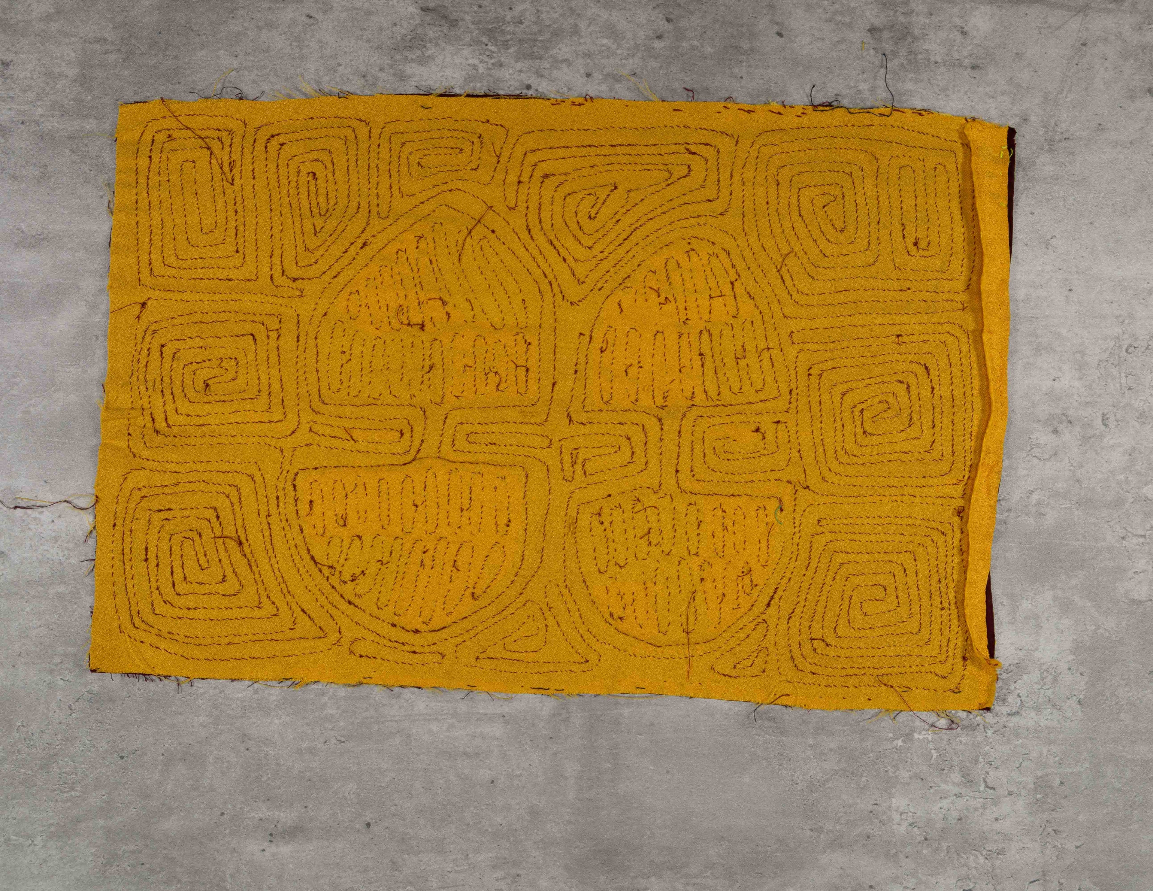 Burgundy And Gold Classic Design Mola
