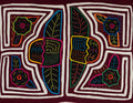 Maroon And White Floral Flower Mola
