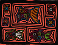Black And Neon Orange Fish Aquarium Mola