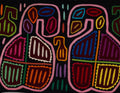 Black And Pink Gourd Mola